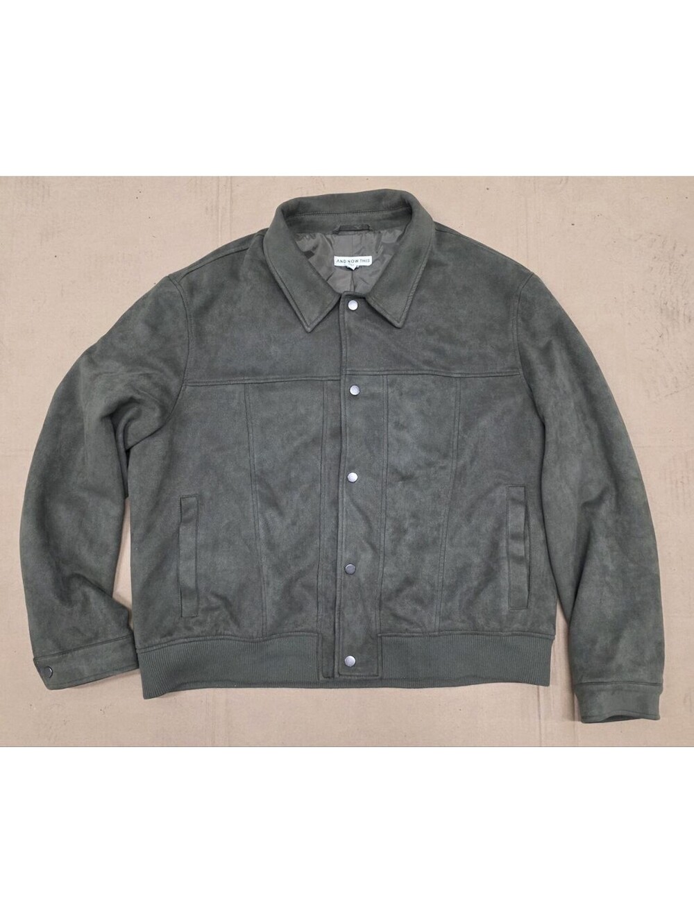 And Now This Men’s Faux Leather Short Jacket XXL
